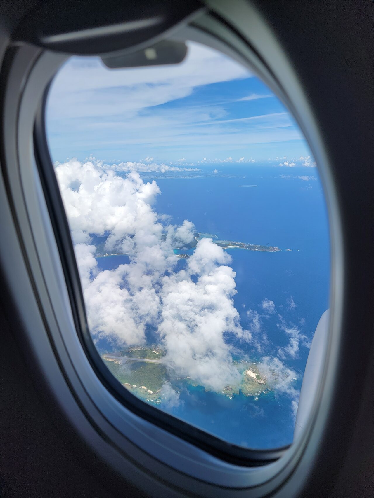 飛行機上空からの景色