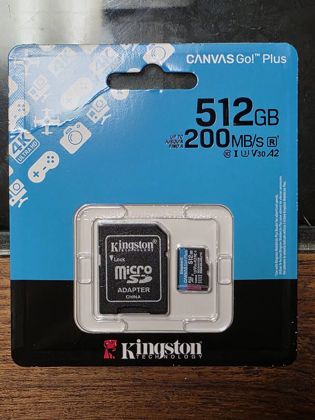 Kingston CANVAS Go! Plus 512GB U3 A2 V30 microSDXC